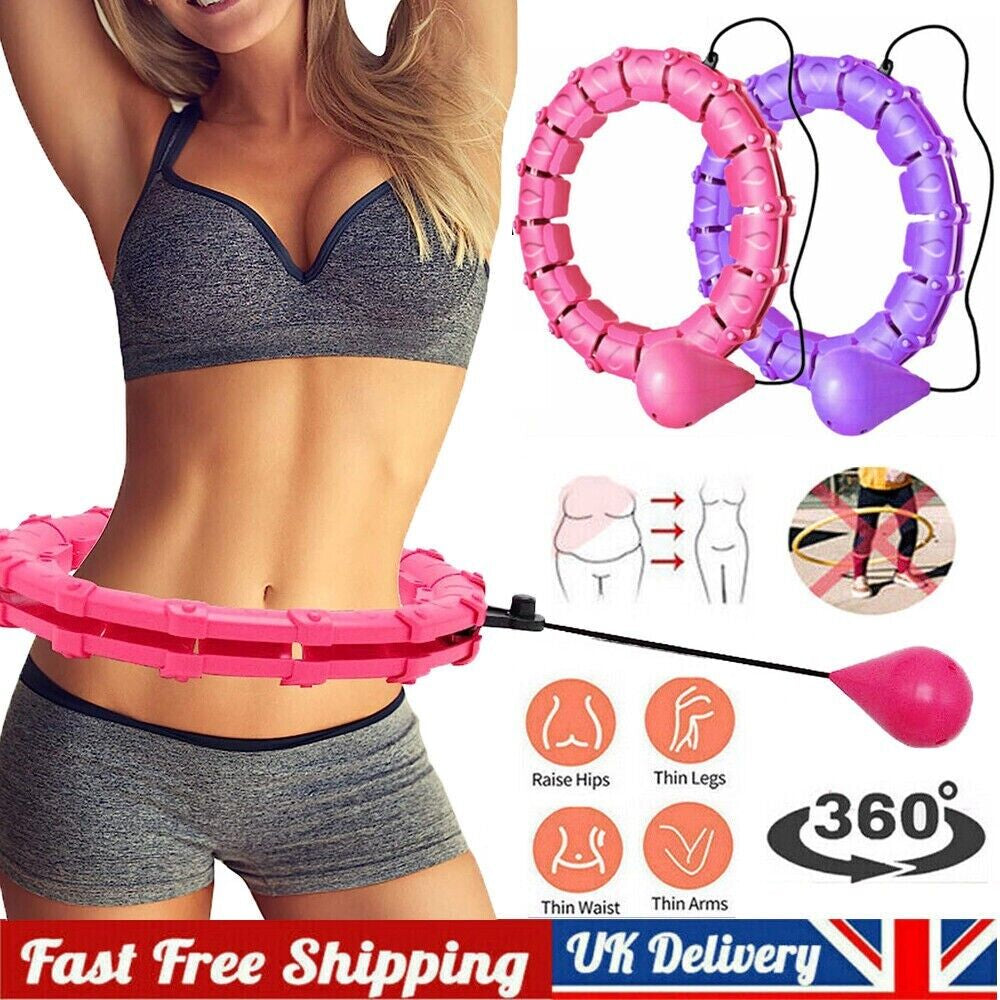 24 Knots Weighted Hula Hoop Adult Smart Hula Hoop Thin Waist Fitness Weight Loss