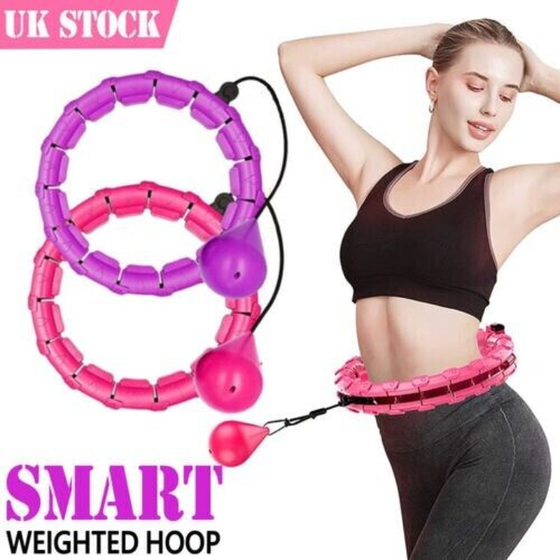 24 Knots Weighted Hula Hoop Adult Smart Hula Hoop Thin Waist Fitness Weight Loss
