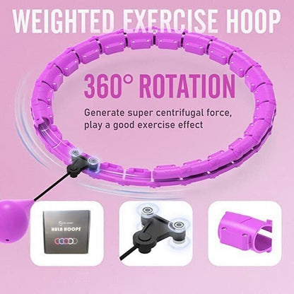 24 Knots Weighted Hula Hoop Adult Smart Hula Hoop Thin Waist Fitness Weight Loss