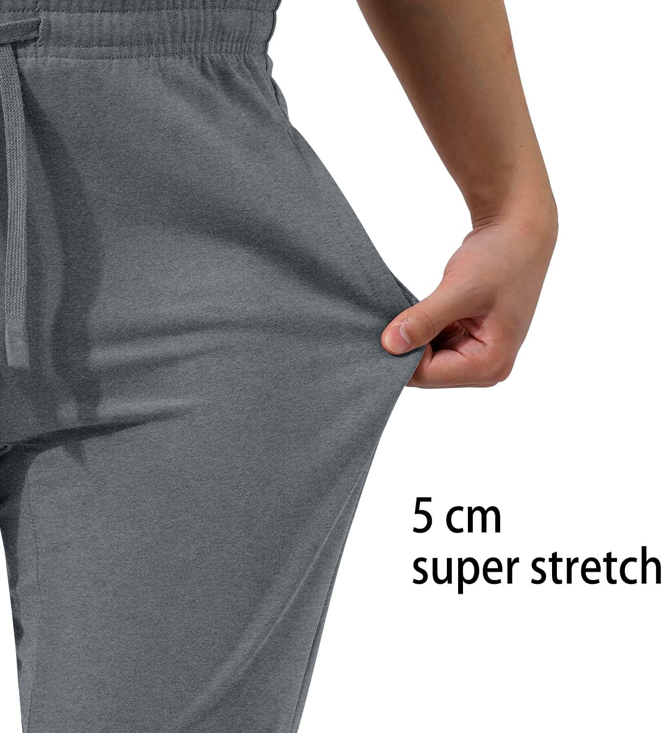 Men'S Casual Slim Fit Pants Breathable Gym Joggers Tapered Sweatpants with Zipper Pockets