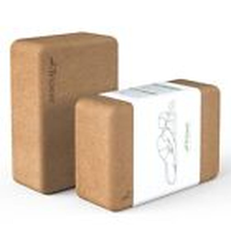 Cork Yoga Blocks, 2 Pack Yoga Blocks Natural Cork, High Density Yoga Block